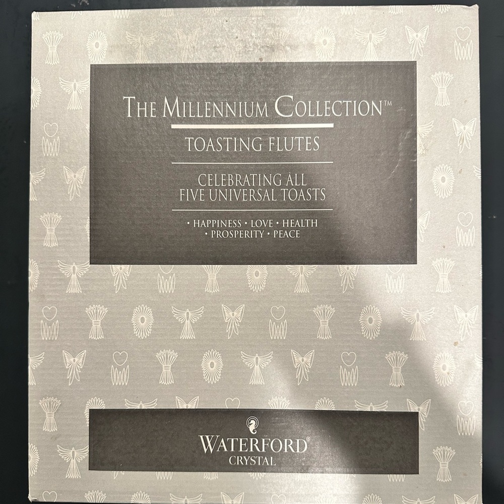 The Millennium Collection Toasting Flutes - Waterford Crystal 🥂 - Picture 3 of 5
